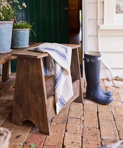 Home Gifts: Rustic Wood Side table stool by French Country Collections COLLECT ONLY