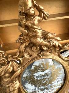 Pm Vintage Finds: Very old cast frame with mirror inset