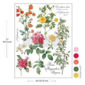 H2O transfer Poetry in Petals 1 sheet Redesign with Prima