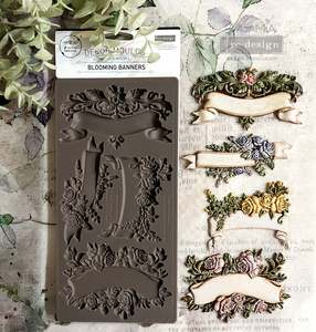 Redesign With Prima Moulds: Blooming Banners Mould by Redesign with Prima