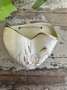 Pm Vintage Finds: Bavarian porcelain hanging wall pocket