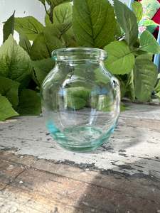 Pm Vintage Finds: Small glass bottle with handle nubs