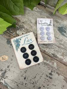 Pm Vintage Finds: Old buttons of card 2