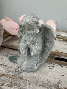 Sage Green Praying Statue