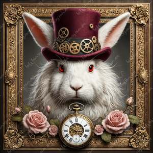 Tissue And Fibre Decoupage Papers: Timeless Mischief Square Mulberry Decoupage Paper