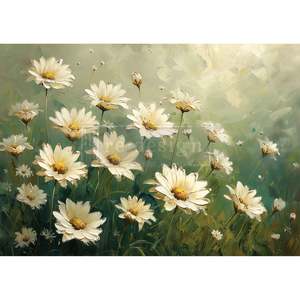 Redesign Decoupage Papers: Whispering Daisies A3 Fiber Decoupage Paper 1 sheet