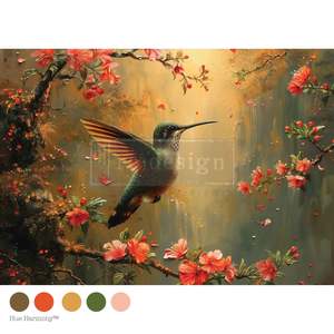 Sunset Serenade A3 Fiber Decoupage Paper 1 sheet