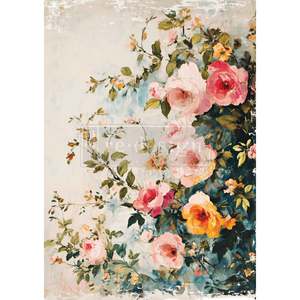 Redesign Decoupage Papers: Blush symphony A3 Fiber Decoupage Paper 1 sheet
