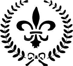 Fleur de Lys Wreath Stencil