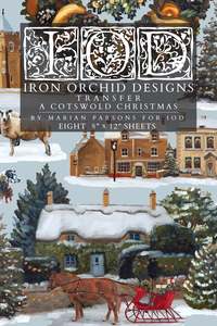 A Cotswold Christmas IOD Transfer small 8 sheets
