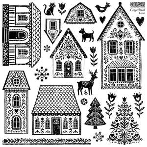 Gingerbread Lane IOD Stamp