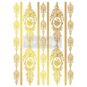 Redesign GOLD Chateau Filigree transfer Large KACHA