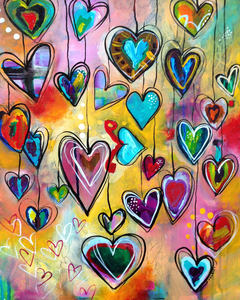 Products: All of the Hearts - Paint by Numbers - Paint My Numbers