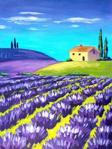 The Original Paint Wine Party: Lavender Fields | 03/12/2025 - The Bridgman, Auckland