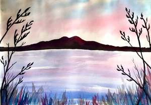 Watercolour And Wine Events: Watercolour Rangitoto Sunrise | 30/04/2026 - Longroom, Auckland