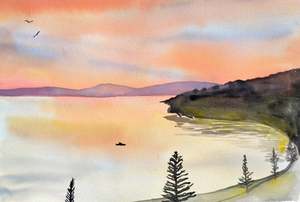 Watercolour And Wine Events: Sunrise on the Bay | 19/03/2026 - Bullock Bar & Restaurant, Timaru