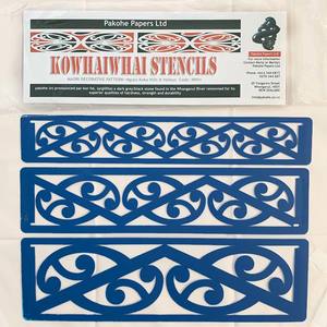 Stencils: Kowhaiwhai Stencils - Ngutu Hills and Valleys