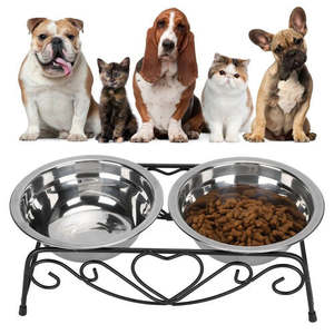 Pet And Animal: Pet Food Water Bowl Dog Cat Feeder