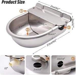 Pet And Animal: Water Trough Auto fill Drinking Bowl