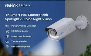 8MP Outdoor Bullet PoE IP Camera