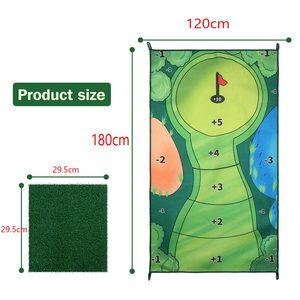 Gaming Sports: Golf Putting Chipping Hitting Mats Casual Game Set Family Party