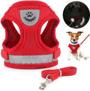 Pet And Animal: Dog Vest Harness Leash Set L