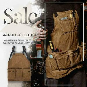 Kitchen: Work Apron Tool Pockets Storage