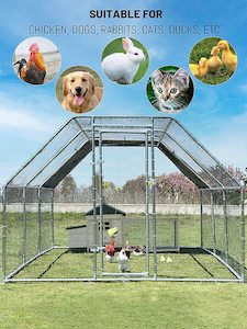Pet And Animal: Flat Roof Chicken Coop Meta galvanized steel 3x6M