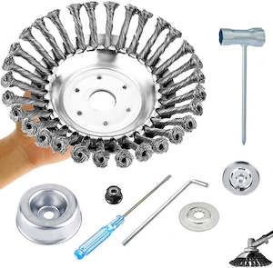 8" Weed Wheel Cutter Steel Wire Trimmer Head Adapter Kit