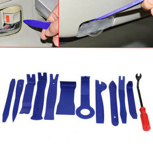 Bike Accessories: 12pcs Car Audio Dash Removal Tools Panel Door Stereo Pry Bar Kit