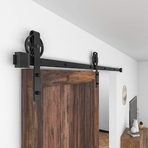 Barn Door Hardware Large Wheel 2.44M Sliding Track Black Antique