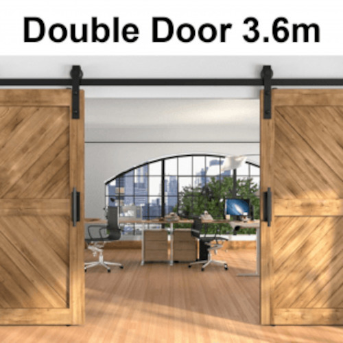 Barn Door Hardware Track 3.6M Double Door
