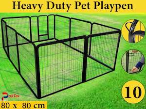Petpan: Dog Playpen 10 Panels Fence Enclosure Pet 80 x 80cm