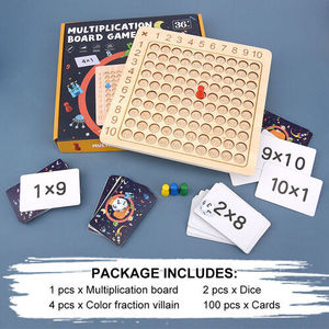 Toys And Games: Wooden Montessori Multiplication Board Game Math Educational Learning