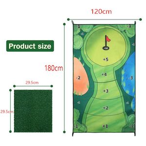 Golf Putting Chipping Hitting Mats Casual Game Set Family Party