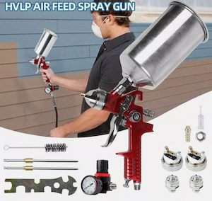 HVLP Spray Gravity Feed Air Paint rush Spray Gun Set