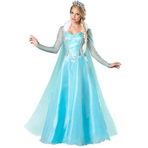 Frozen Elsa Dress Adult Women Cosplay Costume