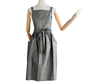 Clothing Fashion: Waterproof Linen Apron Dress Skirt