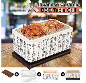 Charcoal Table Grill Japanese Hibachi Ceramic BBQ Cooker Stove