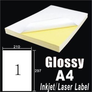 Lounge: A4 Label Stickers White Self Adhesive Glossy
