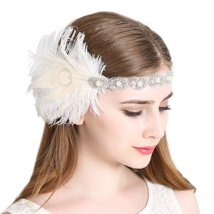 Wigs: Flapper Headband 1920s Great Gatsby Headpiece