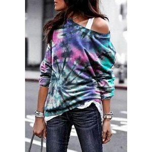 Off Shoulder Top Shirt Blouse Womens Clothing Size 12