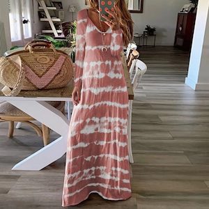 Clothing Fashion: Maxi Dress Boho Summer Dresses Womens Clothing Size 26