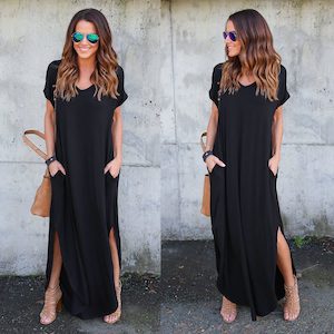 Clothing Fashion: Maxi Dress Shirt Summer Dresses Womens Clothing Size 12