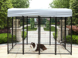 Pet Dog Kennel Metal Enclosure 2.4M x 1.2M