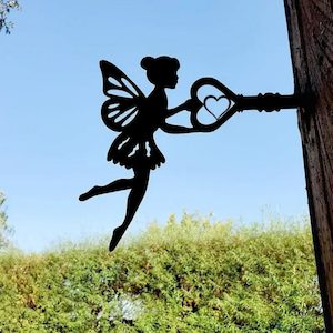 Antiques Collectables 1: Metal Arts Garden Sculptures Fairy Elf Ornament