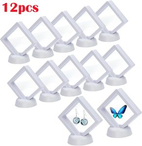 3D Floating Display Case Coin Ornament Frame Jewellery Storage Box