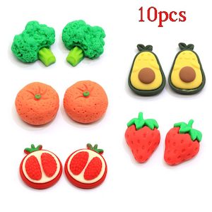 Fruits Veggies Charms DIY 10 Pack