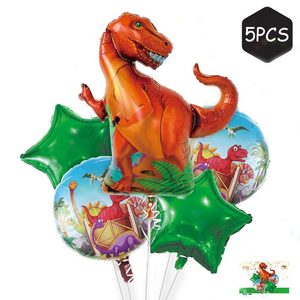 Dinosaur Foil Balloons Set