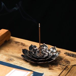 Lotus Plate Incense Stick Holder Ash Catcher